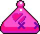 A pink blob upon dying