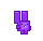 A purple bunny droplet