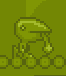 A green lizard in the Retro skin