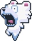 The Polar Bear alarmed by the Snowball