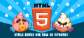 Strawberry and vanilla in the mobile slider image for the HTML5 games release