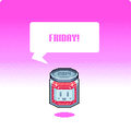 A Friday update image with a Cuboy face as a can of jam. This image was used on a Friday update right before the Nitrome Jam