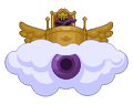 King cloud - a dark creature riding a cloud that serves as the first boss of Twin Shot 2