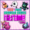 The pink angel in an advertisement for Nitrome as seen in Icebreaker A Viking Voyage.