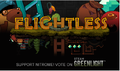 The Flightless advertisement that can be seen before a distributable Nitrome game loads