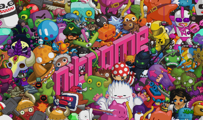 Party is a skin released by Nitrome on March 2009 featuring a huge number of Nitrome characters surrounding the Nitrome logo.