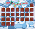 The Christmas 2013 calendar with unopened avatars