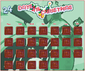 The Christmas 2014 calendar with unopened avatars