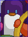 A penguin in the Party skin