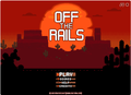 The titlescreen for Off The Rails