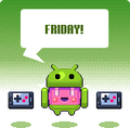 Fifth appearance - Cuboy dressed up for the release of Nitrome Touchy on the Android