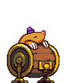 Tombola and his barrel