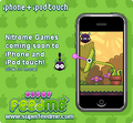 The temporary advertisement for the game in the Nitrome shop