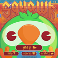 The Squawk start screen, featuring the parrot ball